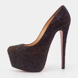 Christian louboutin discount daffodile strass black