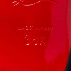 Pre Owned Christian Louboutin Black Satin Strass Norina Sandals Size 38.5