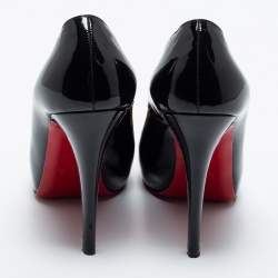 Christian Louboutin Black Patent Rolando Pumps Size 38.5