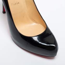 Christian Louboutin Black Patent Rolando Pumps Size 38.5