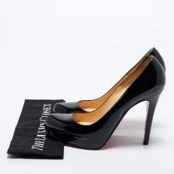 Christian Louboutin Black Patent Rolando Pumps Size 38.5