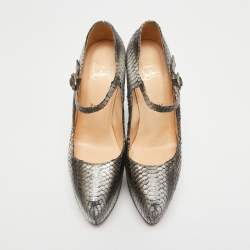Christian Louboutin Two Tone Python Lady Daf Pumps Size 39.5