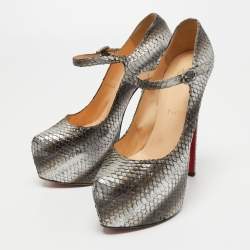 Christian Louboutin Two Tone Python Lady Daf Pumps Size 39.5