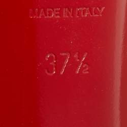 Pre Owned Christian Louboutin Beige Leather Lady Daf Mary Jane Pumps Size 37.5