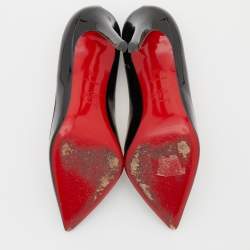 Pre Owned Christian Louboutin Black Patent Leather Pigalle Pumps Size 36