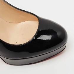 Pre Owned Christian Louboutin Black Patent Leather Bianca Pumps Size 39