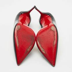 مملوكة مسبقًا Christian Louboutin Black Patent Leather Iriza Pumps Size 38