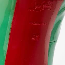 Christian Louboutin Green Patent Leather Very Prive Pumps Size 41
