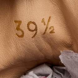 مملوكة مسبقًا Christian Louboutin Burgundy Velvet Louis Junior Spikes High Top Sneakers Size 39.5