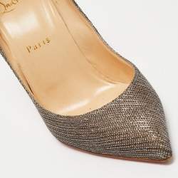مملوكة مسبقًا Christian Louboutin Gold Glitter So Kate Pumps Size 37.5