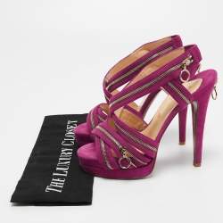 Christian Louboutin Purple Suede Rodita Sandals Size 36