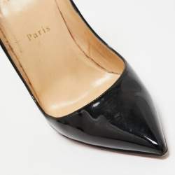 Pre Owned Christian Louboutin Black Patent Leather So Kate Pumps Size 38