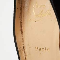 Pre Owned Christian Louboutin Black Patent Leather So Kate Pumps Size 38