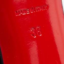 Pre Owned Christian Louboutin Black Patent Leather Bianca Pumps Size 38