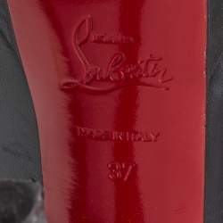 مملوكة مسبقًا Christian Louboutin Black Leather Bianca Pumps Size 37