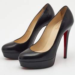 Bianca leather heels Christian Louboutin Beige size 37 EU in Leather -  19670620