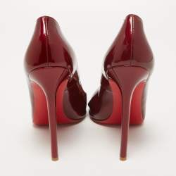 مملوكة مسبقًا Christian Louboutin Metallic Red Patent Simple Pumps Size 40