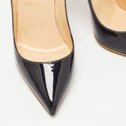 Christian Louboutin Beige/Black Patent Leather Ombre So Kate Pumps Size 38