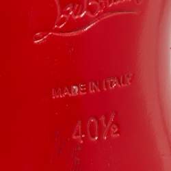 مملوكة مسبقًا Christian Louboutin Grey/Green Python Leather Kate Pumps Size 40.5