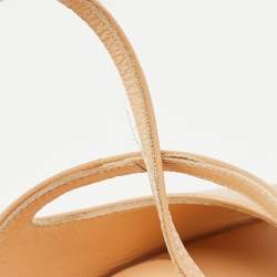 Christian Louboutin Beige Leather Hollandrive Sandals Size 37.5