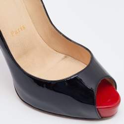 Christian Louboutin Black Patent Leather New Very Prive Pumps Size 39