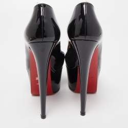 Pre Owned Christian Louboutin Black Patent Bianca Pumps Size 38