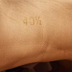 مملوكة مسبقًا Christian Louboutin Black Leather Louis Junior Spikes Sneakers Size 40.5