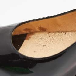 Pre Owned Christian Louboutin Black Patent Palais Royal Pumps Size 38
