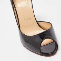 مملوكة مسبقًا Christian Louboutin Black Patent Demi You Pumps Size 39