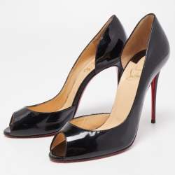 مملوكة مسبقًا Christian Louboutin Black Patent Demi You Pumps Size 39