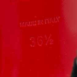 Pre Owned Christian Louboutin Dark Green Velvet Iriza Pumps Size 36.5