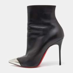 Christian Louboutin Black Leather Calamijane Pointed Toe Length