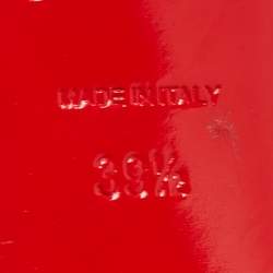 Pre Owned Christian Louboutin Black Leather Yasling 70 Slingback Pumps Size 39.5