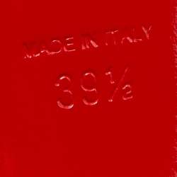 مملوكة مسبقًا Christian Louboutin Black Patent Leather Hot Chick Pumps Size 39.5