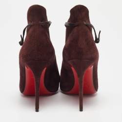 Christian Louboutin Dark Burgundy Suede Vampydoly Pumps Size 36