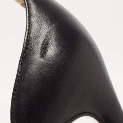 Christian Louboutin Black Leather Uptown Ankle Strap Pumps Size 38