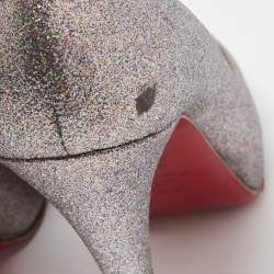 Pre Owned Christian Louboutin Multicolor Glitter Very Prive Pumps Size 38.5
