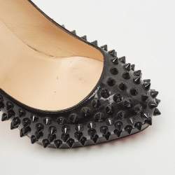 مملوكة مسبقًا Christian Louboutin Black Leather Alti Spike Pumps Size 39.5