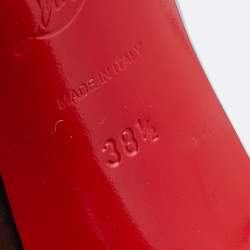 Pre Owned Christian Louboutin Brown Patent Leather New Very Prive Pumps Size 38.5