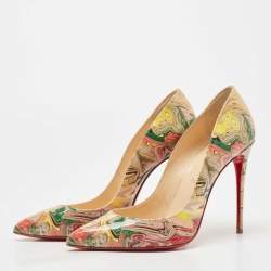 Pre Owned Christian Louboutin Muticolor Patent Leather Pigalle Pumps Size 39