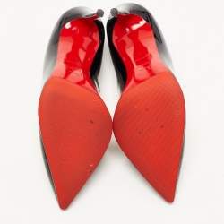 Christian Louboutin Black Patent Leather So Kate Pointed Toe Pumps Size 38