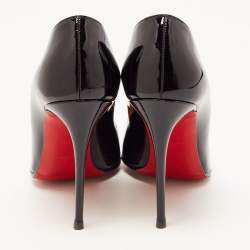 Christian Louboutin Black Patent Leather So Kate Pointed Toe Pumps Size 38