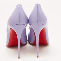 Christian Louboutin Purple Patent Leather So Kate Pumps Size 40