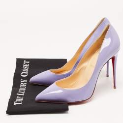 Christian Louboutin Purple Patent Leather So Kate Pumps Size 40