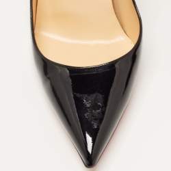 Christian Louboutin Black Patent Leather So Kate Pointed Toe Pumps Size 38.5
