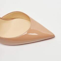 مملوكة مسبقًا Christian Louboutin Beige Patent Iriza Pumps Size 39.5