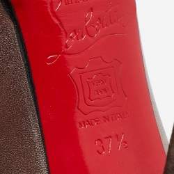 Christian Louboutin Metallic Leather New Simple Pumps Size 37.5