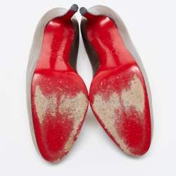 Christian Louboutin Metallic Leather New Simple Pumps Size 37.5