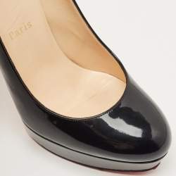 Pre Owned Christian Louboutin Black Patent Leather Bianca Pumps Size 39