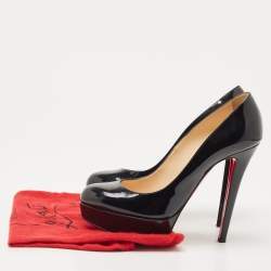 Pre Owned Christian Louboutin Black Patent Leather Bianca Pumps Size 39